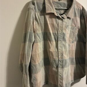 Women’s  corduroy long sleeve shirt. Jetty brand xl.